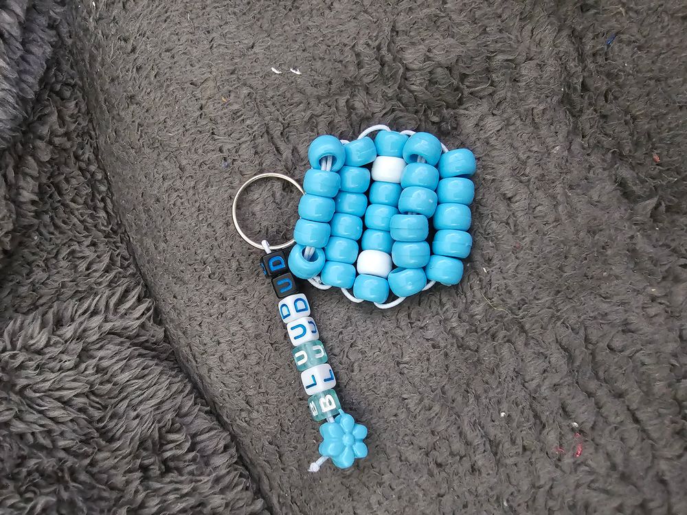 Blue Dud Keychain